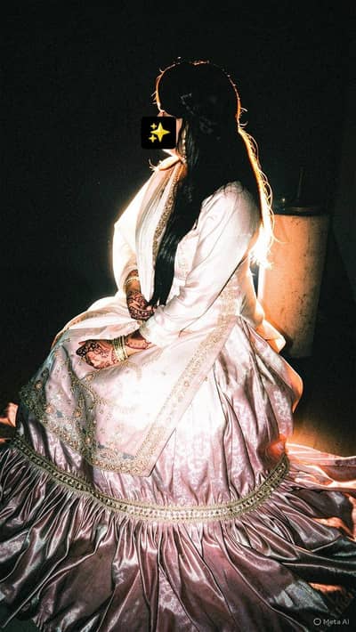 4bridal party wear Dresses used long shirt with Farshi lehenga