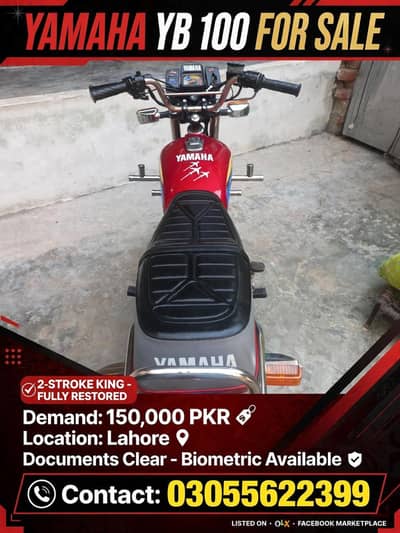 Yamaha Royale YB 100 2005 – Total Genuine | Urgent Sale
