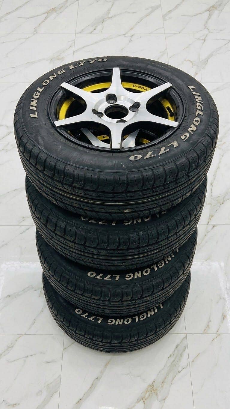 12 size Rim and tyres Wide 4pcs - Tyres - 1120955007