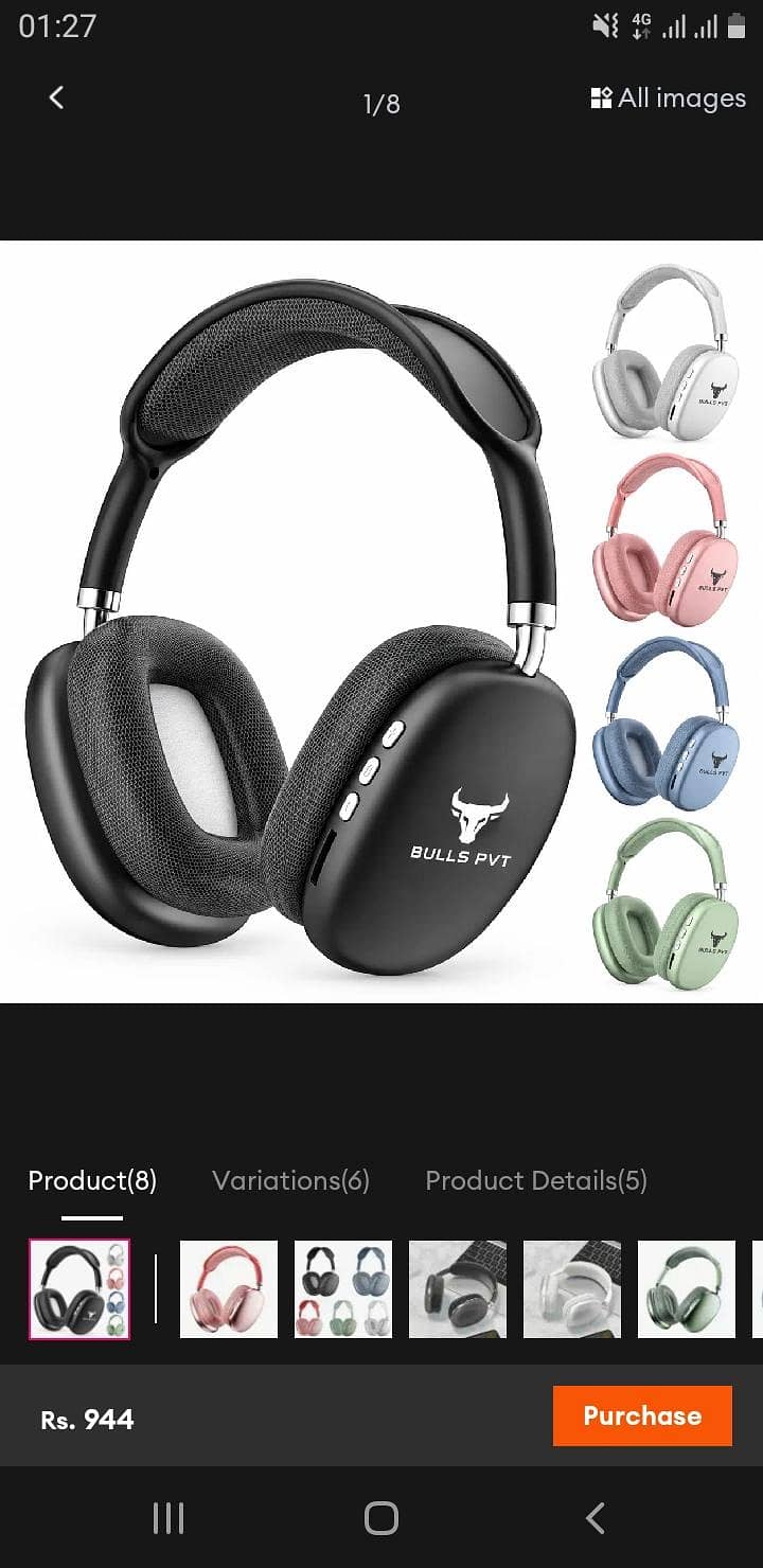 p9wireless bluetooth headphone 0
