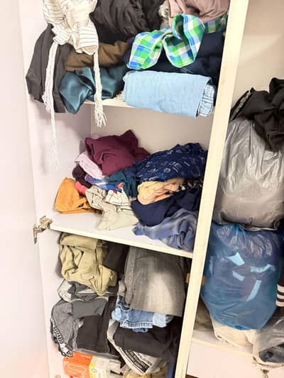 wooden wardrobe