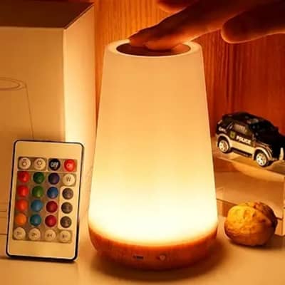 Rechargeable RGB Touch Lamp | 13 Colors | Dimmable Bedside Night Light
