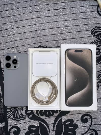 Apple iPhone 15 Pro 256GB dual physical aproved with box