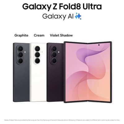 Samsung Mobile Z Fold 8 Ultra 12Gb Ram 256Gb Rom Non Active Non Pta