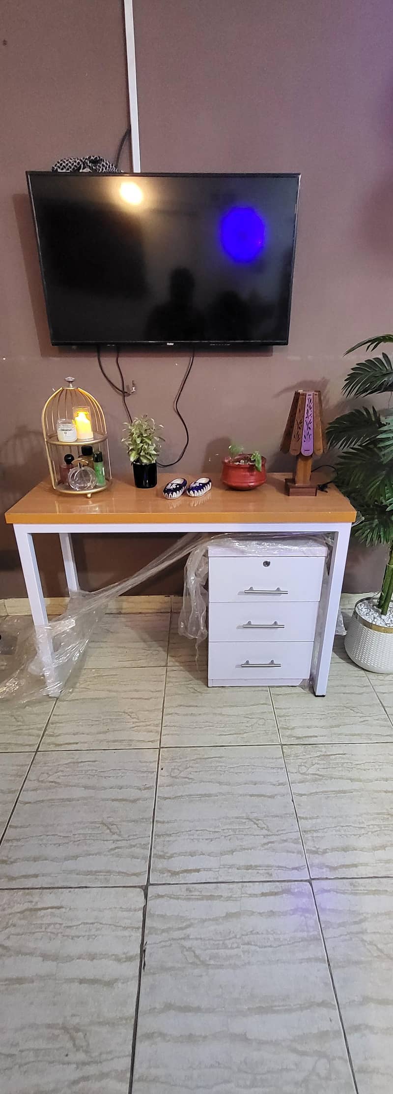 Study Table/ Office Table/ Console with 3 draws 5