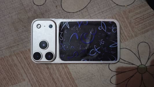Apple iPhone XR convert 17pro back glass crak tota hoa h blkl