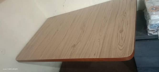 Folding iron table
