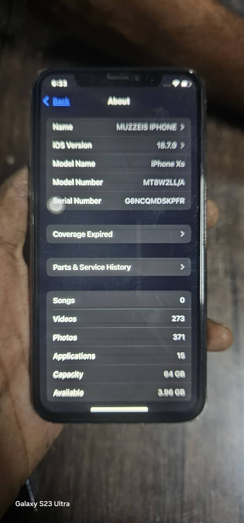 Apple iPhone XS 5