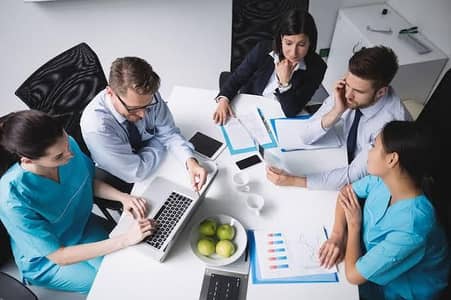 Hospital female marketing staff