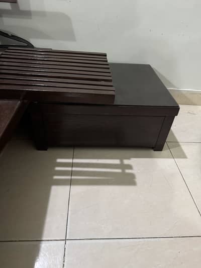 Queen Size Bed with side tables, Wardrobe & 2 huge table set