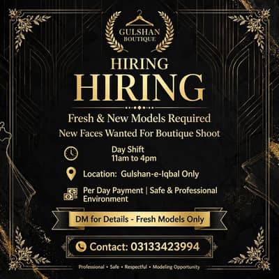 Boutique Staff Required - Gulshan-e-Iqbal - Female