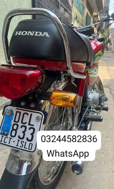 Honda CD 70 cc bike urgent for sale WhatsApp