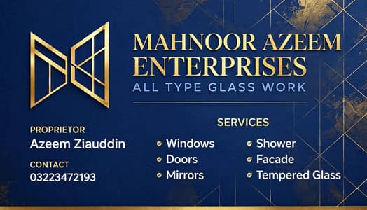 Mahnoor Azeem glass work