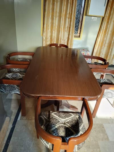 wooden dining table set