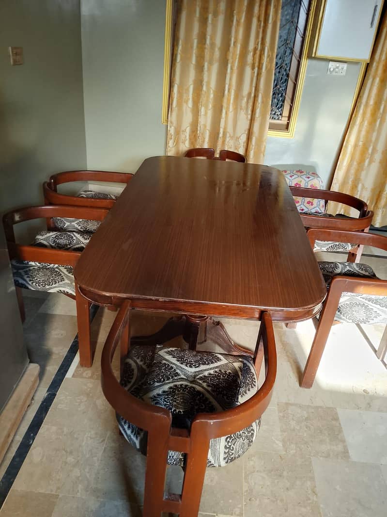 wooden dining table set 3