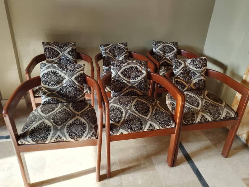 wooden dining table set 4