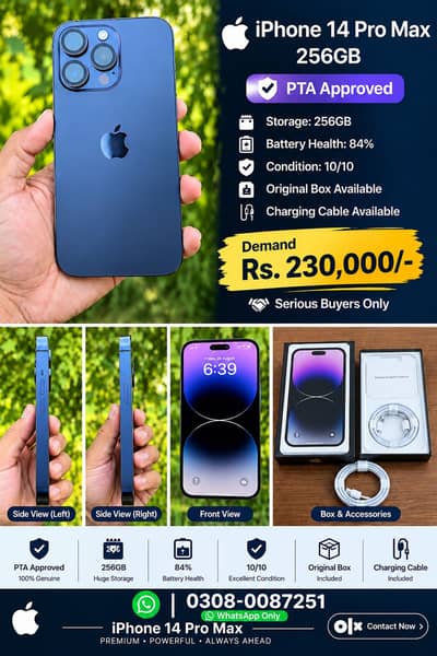 Apple iPhone 14 Pro Max PTA Opproved