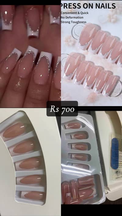 Cute & Stylish Press On Nails – 24 Pcs