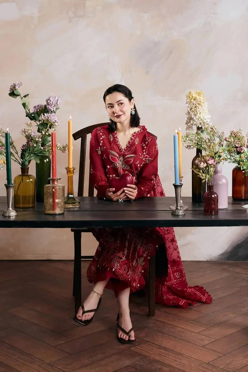 3 piece women's unstitched embroidery suit - Clothing Accessories ...