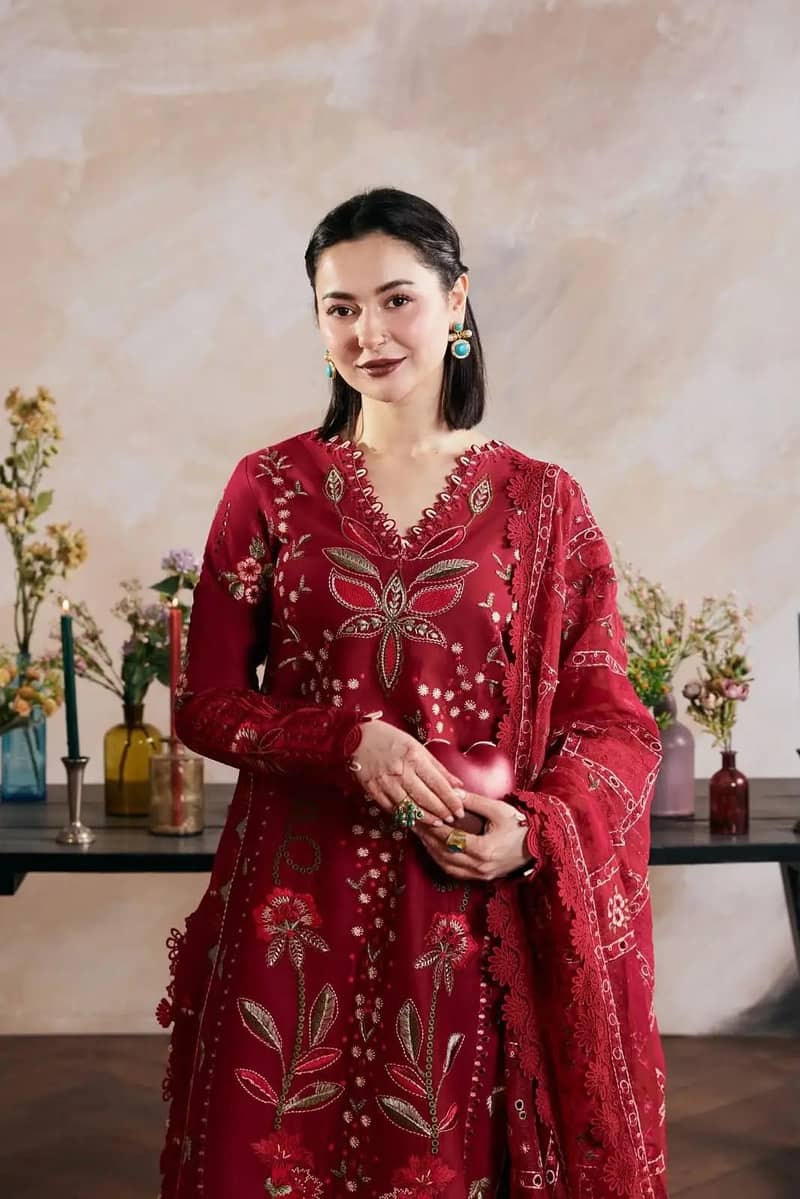 3 piece women's unstitched embroidery suit - Clothing Accessories ...