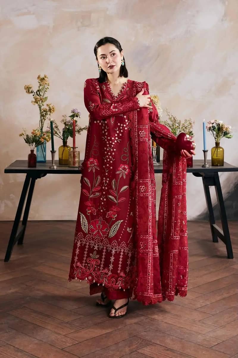 3 piece women's unstitched embroidery suit - Clothing Accessories ...