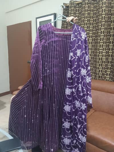 purple frock
