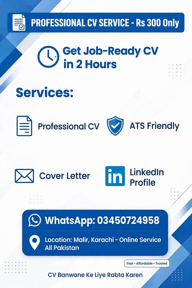 CV resume banany ki service 1