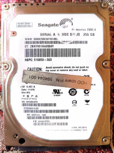 Seagate 250gb hdd
