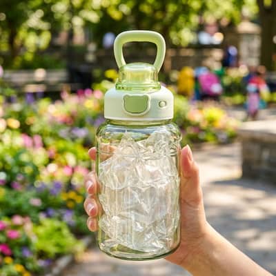 Sports Pot Bellied Bottle with Flip Cap