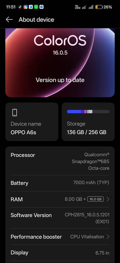 OPPO A6s (8+16/256)
