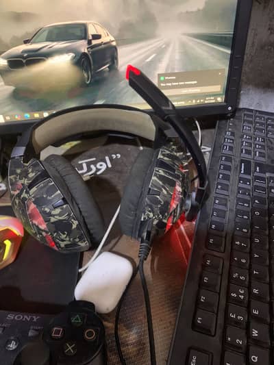Camo Gaming Headset with Mic for PC / Laptop / Gamin