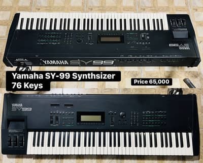 Yamaha SY-99 Synthsizer keyboard -Piano-Guitar-Electric-Bass-Amp-flute