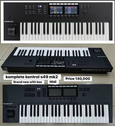 Komplete kontrol s49 mk2 Midi controller -Piano-Keyboard-Guitar-Amp