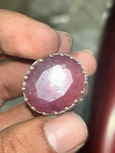 rubby ring 36gram total weight