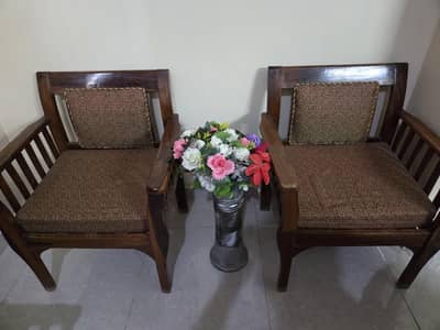 5 seater wooden sofa set