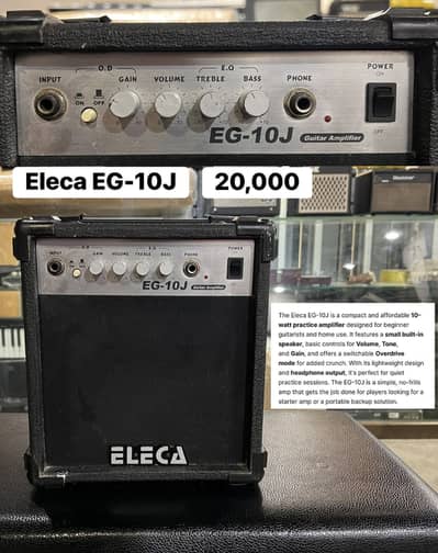 Eleca EG-10J Electric guitar amplifier -Piano-Keyboard-Bass-Amp-Benjo