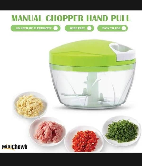 T  Manual chopper - manual chopper 3 blades, manual speedy chopper, hand use chopper, speedy chopper manual hand push, vegetable chopper, manual food chopper, manual chopper machine, meat chopper, electric free manual chopper, m