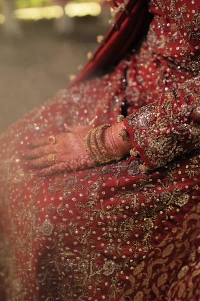 Luxury Maroon Bridal Sharara | Heavy Golden Embroidery | Medium