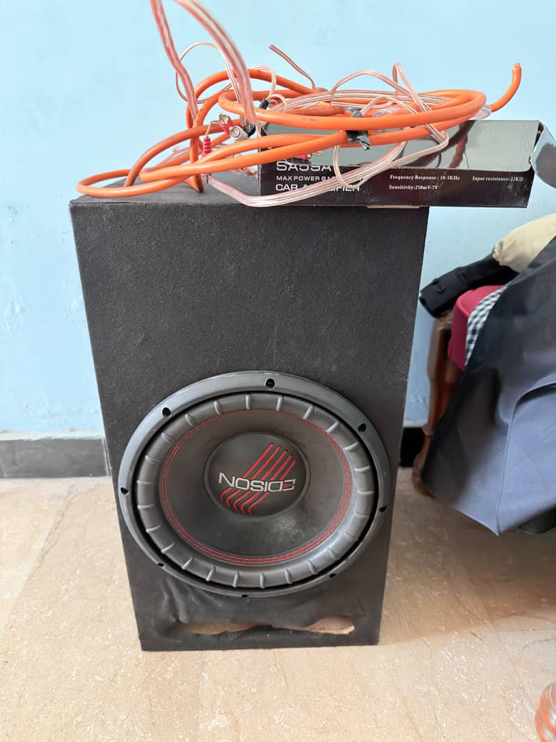 Woofer and amplifier 3