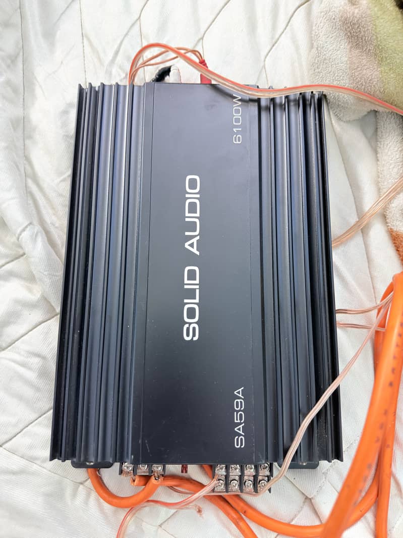 Woofer and amplifier 5