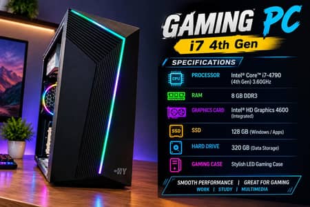 Core i7 4th Gen | Gaming Pc For Sale
