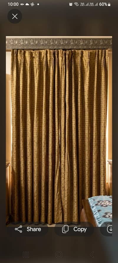 Royal Heritage Golden plated Curtains
