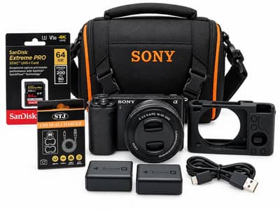 Sony ZV-E10 Camera with 16-50mm Lens with complete accessories