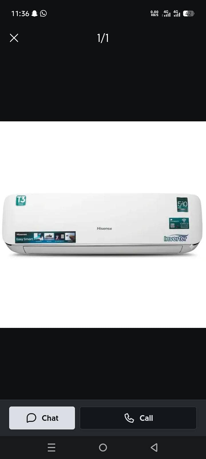 Hisense 1 ton DC inverter 0