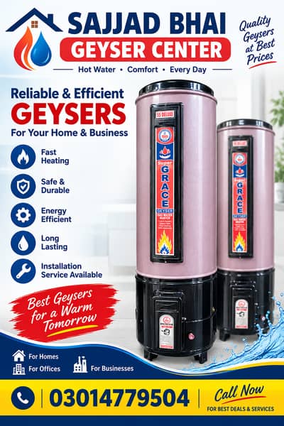 supergrace geyser/gass geyser/electric geyser 25/35G/55G/65 gallon