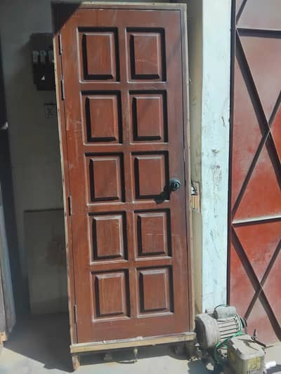 Burma teak wood door