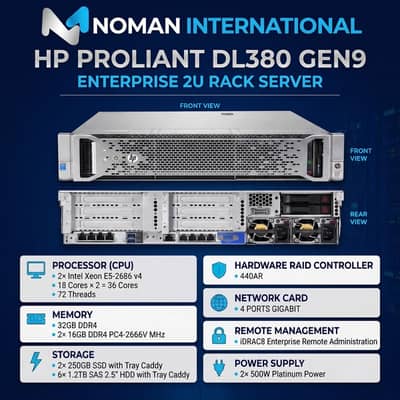 HP ProLiant DL380 Gen9 Server | Dual Xeon E5-2686 v4 | server
