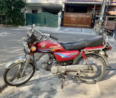 Honda CD 70 2009 Model | Red Colour | Engine Overhauled | Rs. 40,000