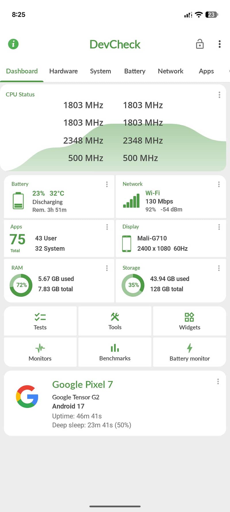 Google Pixel 7 5
