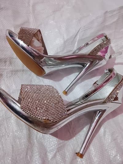 silver heels